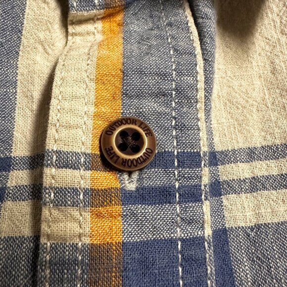 Vintage Outdoor Life Men's Plaid Button-Down Shirt Size XXL EUC Country Casual - Picture 8 of 9